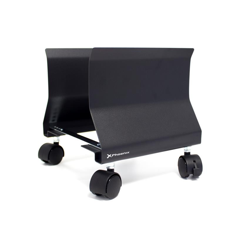 Soporte Ordenador con Ruedas Phoenix Black Soporte Ordenador con Ruedas Phoenix Black