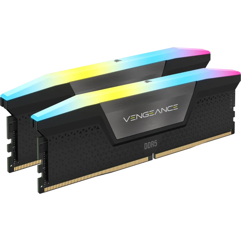 Kit Memoria RAM Corsair Vengeance 16GB (2X8GB) DDR5 5200MHZ RGB CL40 Black