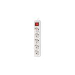 Regleta Lanberg 5 Schukos con Proteccion 3M White