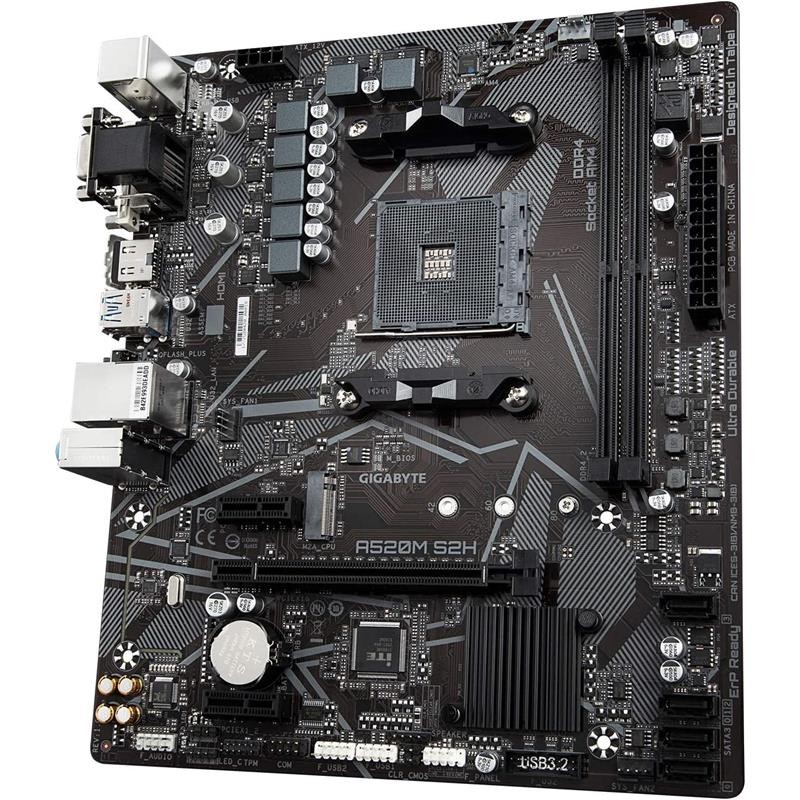 Placa Base Gigabyte GA-A520M-S2H AMD VGA + DVI + HDMI