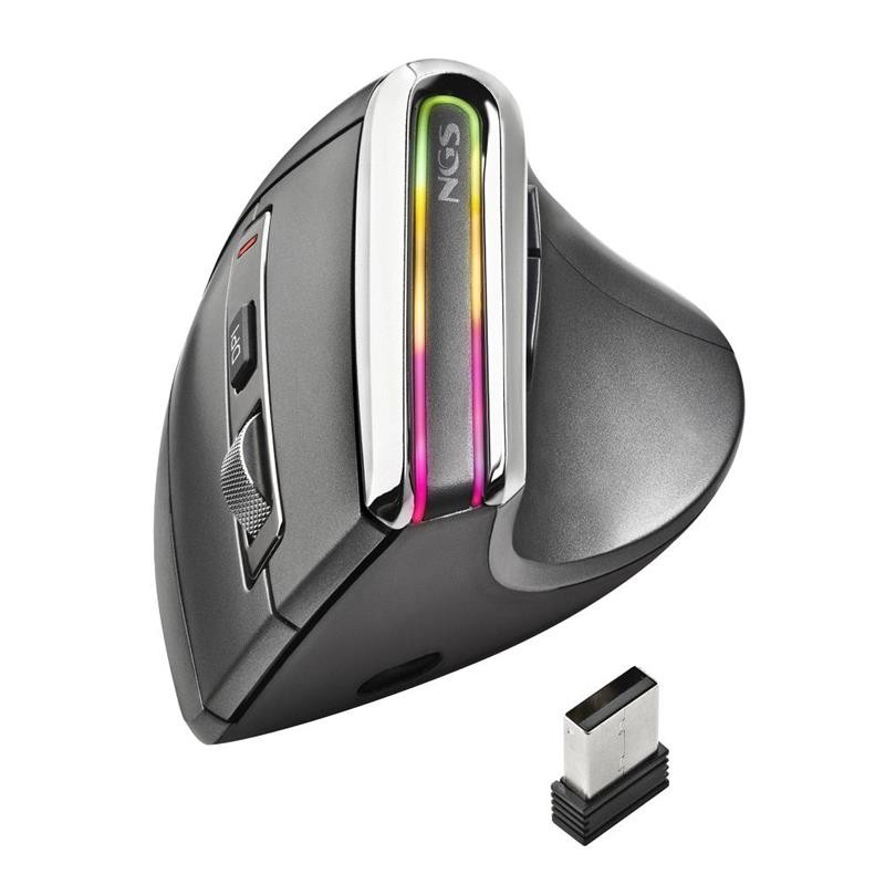 Ratón NGS Evo Karma LED Ergonomic Wireless Ratón NGS Evo Karma LED Ergonomic Wireless