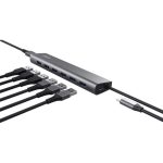 Hub USB Trust Halyx 7 Puertos USB 3.2 7X Usb-a 1X USB-C