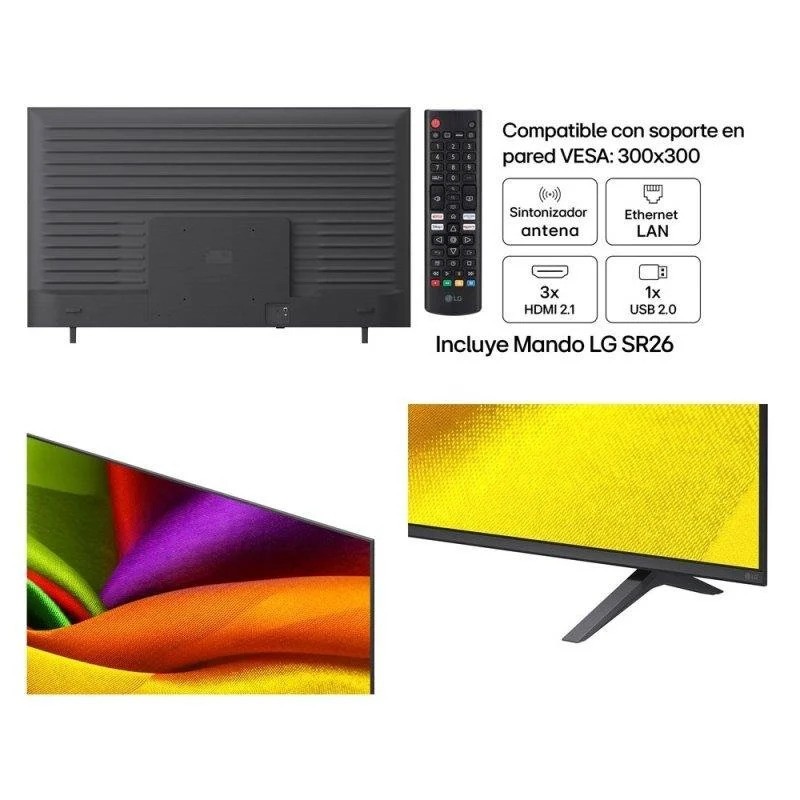 Televisor LG 75 Nanocell UHD 4K USB Smart TV Hbbtv WiFi Bluetooth
