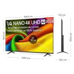 Televisor LG 75 Nanocell UHD 4K USB Smart TV Hbbtv WiFi Bluetooth