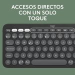 Teclado Logitech Pebble Keys 2 K380S Tkl Wireless Black