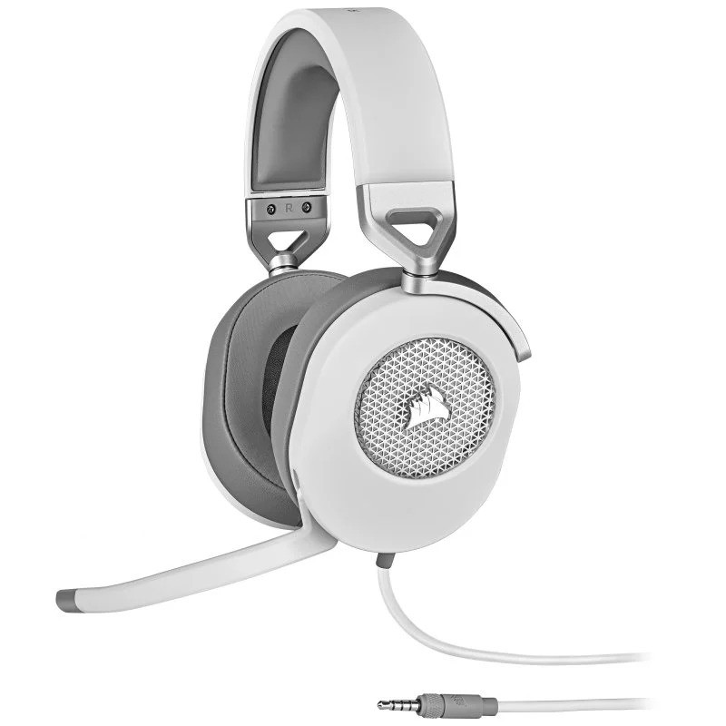 Auriculares + Micrófono Corsair HS65 USB Gaming Headset RGB 7.1 White