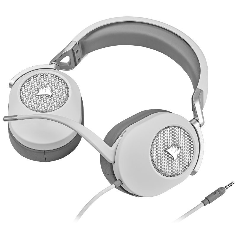 Auriculares + Micrófono Corsair HS65 USB Gaming Headset RGB 7.1 White