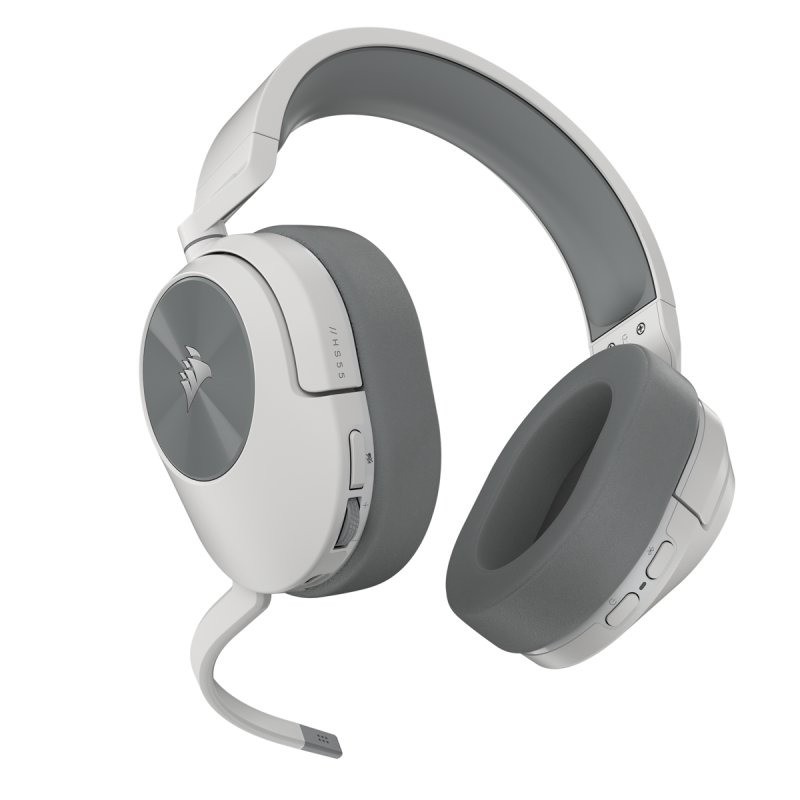 Auriculares + Micrófono Corsair HS55 USB Gaming Headset RGB 7.1 White
