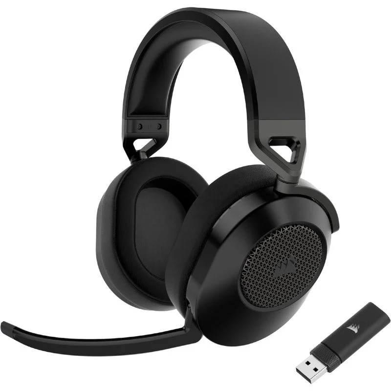 Auriculares + Micrófono Corsair HS65 Wireless Gaming Headset RGB 7.1 Black