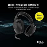 Auriculares + Micrófono Corsair HS65 Wireless Gaming Headset RGB 7.1 Black