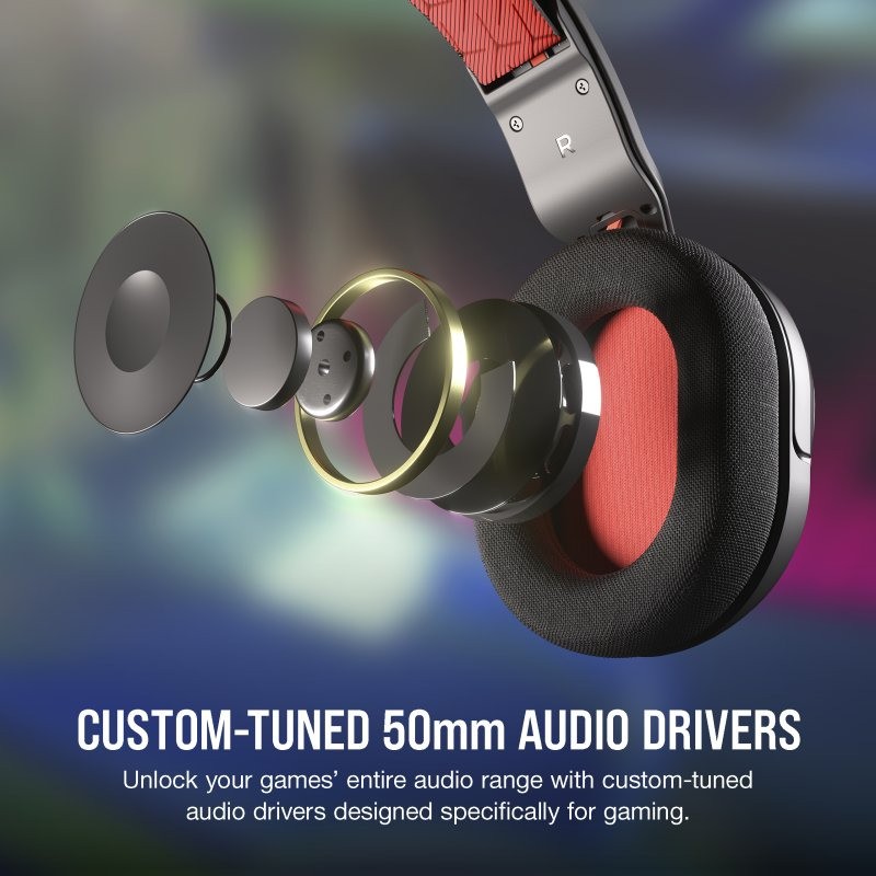 Auriculares + Micrófono Corsair HS35 USB Gaming Headset Black