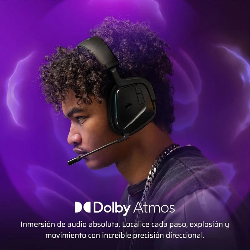 Auriculares + Micrófono Corsair Void Wireless Gaming Headset Black