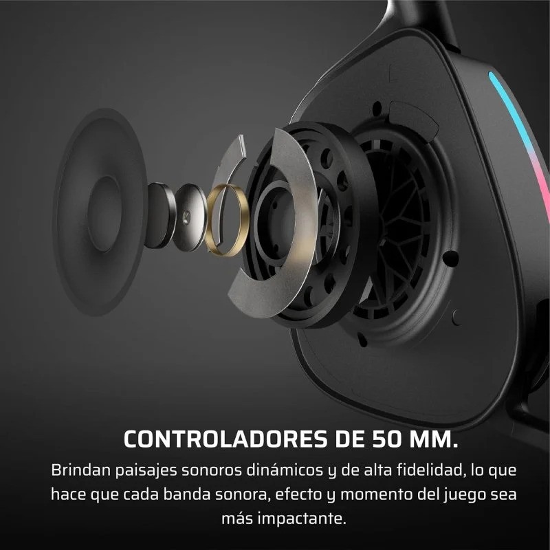 Auriculares + Micrófono Corsair Void Wireless Gaming Headset Black