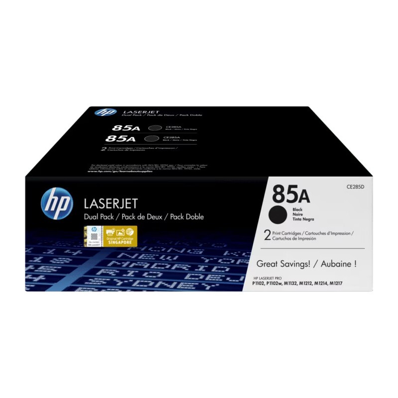 Toner HP Pack X2 CE285AD Black