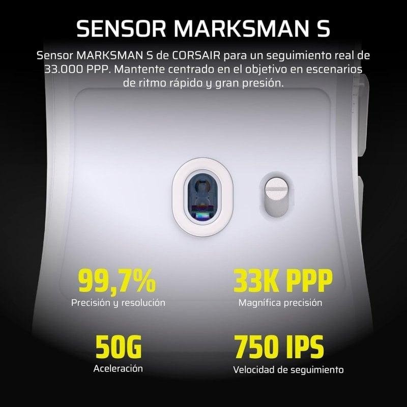 Ratón Gaming Corsair Sabre Pro Ultralight Wireless White