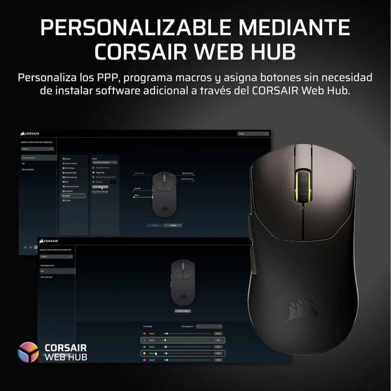 Ratón Gaming Corsair Sabre Pro Ultralight Wireless White