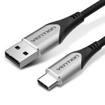 Cable Vention USB-C 2.0 USB-C/M - Usb-a/M 480MBPS Trenzado 1M Grey