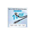 Cable Vention USB 2.0 USB-C 5A 100W USB-C/M - USB-C/M 2M Black