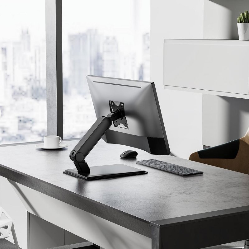 Soporte de Sobremesa TV/Monitor Aisens 17 - 32 1 Brazo Giratorio/Inclinable 8KG Black