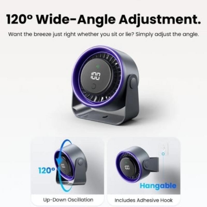 Ventilador de Sobremesa Pro Vention 3 Velocidades 10W 7 Aspas Black/Purple