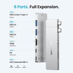 Docking USB-C Vention 1X HDMI 4K/2X Usb-a/2X USB-C/1X Thunderbolt/1X USB-C PD