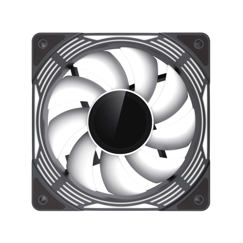 Ventilador GM 12CM Adicional Gaming Chasis ARGB Reversed Silencioso Black