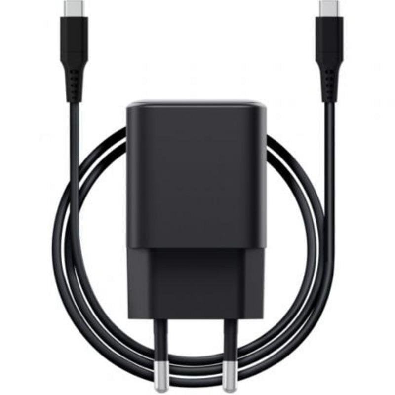 Cargador Gan Trust Maxo USB-C 65W + Cable USB-C 2M Black