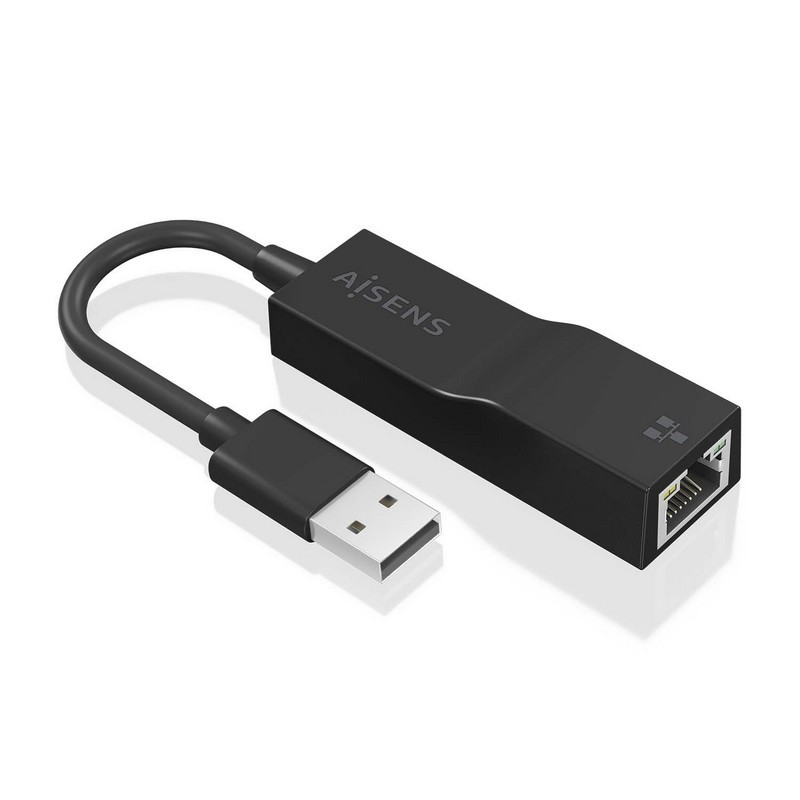 Adaptador Aisens USB 3.0 a Ethernet Giga Black