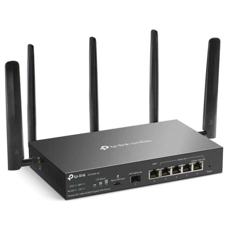 Router TP-Link ER706W-4G VPN 4G+ Lte WiFi 6 AX3000