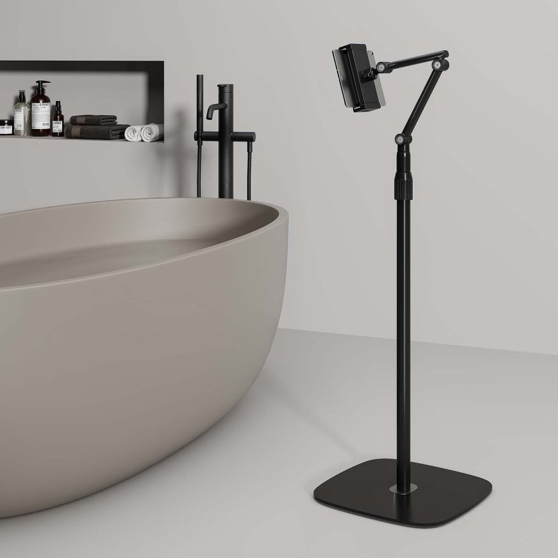 Soporte de Suelo Aisens para Tablet 4.7-12.9 Giratorio/Inclinable Black