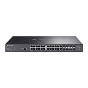 Switch TP-Link Omada 24 Puertos 10GBPS + 8 Puertos 10GE Sfp+ L2+ Gestionable