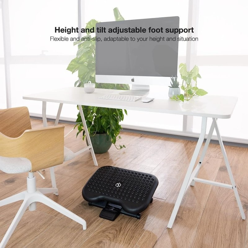 Reposapies Ergonómico TooQ Confort Black