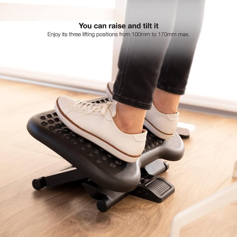 Reposapies Ergonómico TooQ Confort Black
