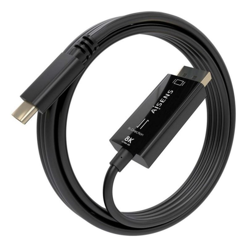 Cable Conversor Aisens USB-C M a Displayport-m 1.8M Black