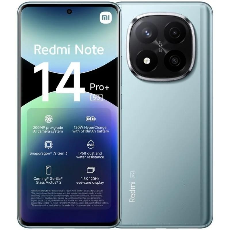 Smartphone Xiaomi Redmi Note 14 Pro+ 6.67 8GB/256GB/200MP/NFC/5G Blue Smartphone Xiaomi Redmi Note 14 Pro+ 6.67 8GB/256GB/200MP/NFC/5G Blue