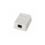 Roseta de Pared Aisens RJ45 CAT.6 Utp 1 Toma White