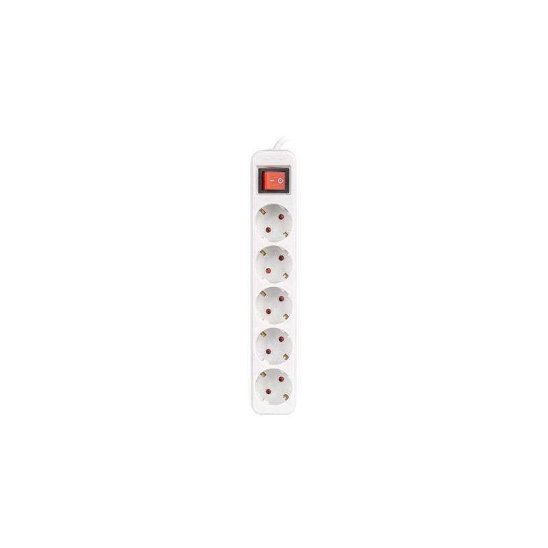 Regleta Lanberg 5 Schukos con Proteccion 3M White