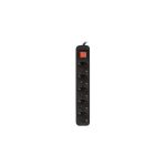 Regleta Lanberg 5 Schukos con Proteccion 3M Black
