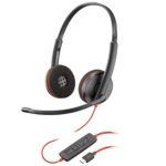 Auriculares con cable HP Poly Blackwire 3220 USB-C, versión en paquete
