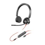 Auriculares con cable HP Poly Blackwire 3325 USB-C y 3,5 mm