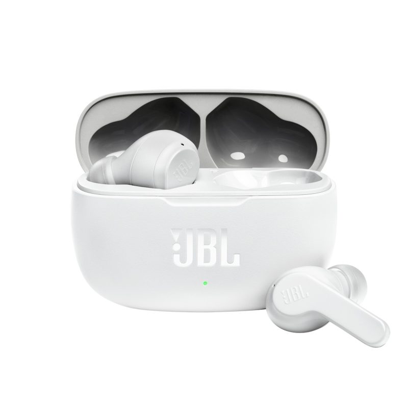 Auriculares inalámbricos JBL Wave 200TWS blancos con estuche