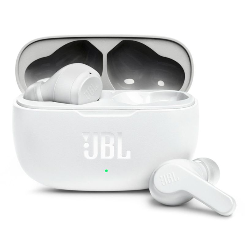Auriculares inalámbricos JBL Wave 200TWS blancos con estuche