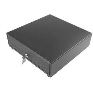 Cajón portamonedas Mustek LB-410A negro, RJ12, 8 monedas y 4 billetes