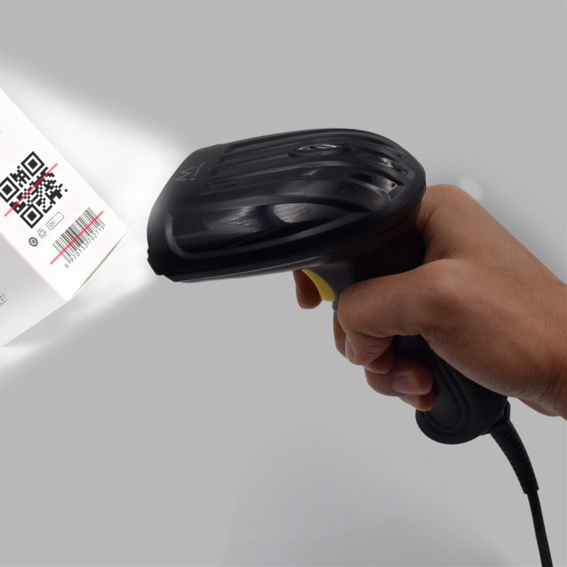 Lector de códigos de barras 2D Ewent EW3410 con cable USB y soporte