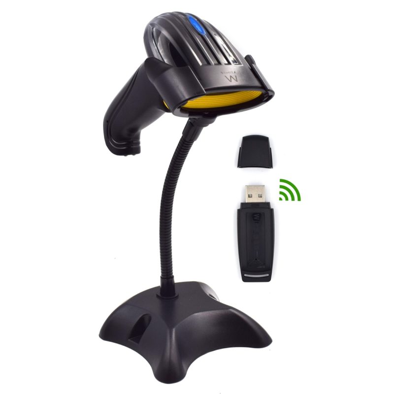Lector de códigos de barras láser inalámbrico Ewent EW3430, USB
