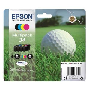 Pack de 4 cartuchos de tinta Epson 34 DURABrite Ultra
