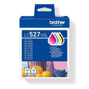 Pack de 4 cartuchos de tinta original Brother LC527VAL