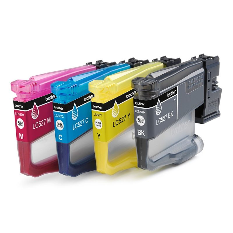Pack de 4 cartuchos de tinta original Brother LC527VAL