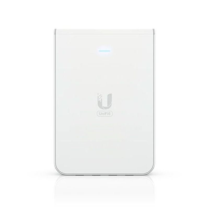 Punto de acceso Wi-Fi 6 Ubiquiti UniFi U6-IW de pared con 5 puertos