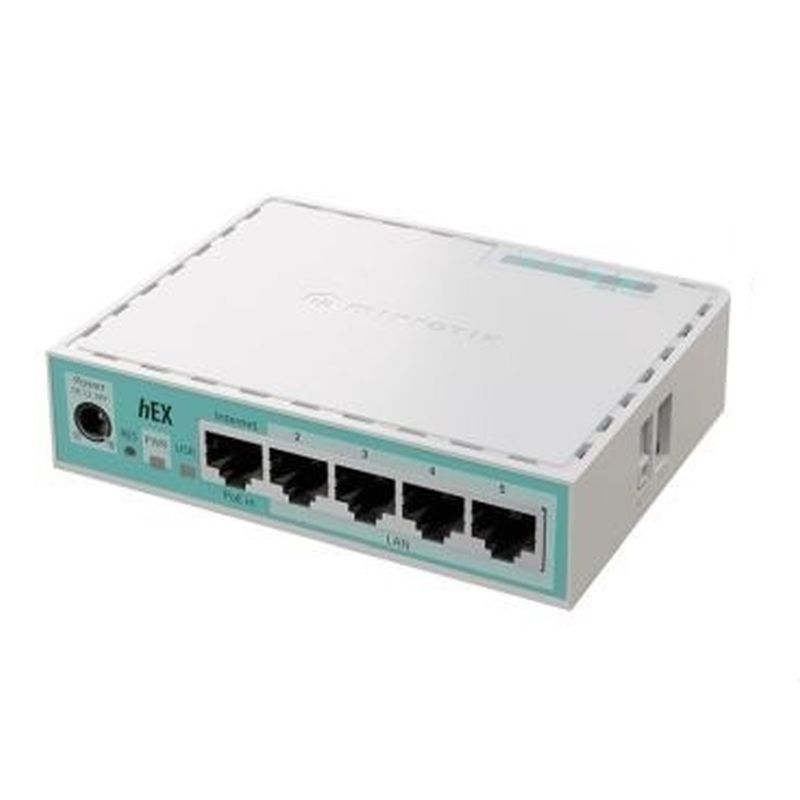 Router MikroTik hEX E50UG con 5 puertos Gigabit y RouterOS 7
